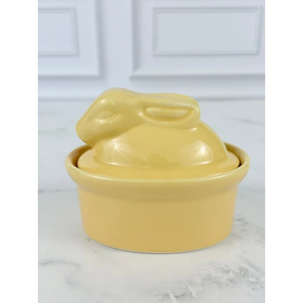 VTG BIA Yellow Bunny Rabbit Ramekin 